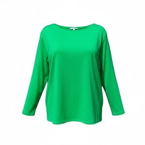 Talbots Vibrant Green Long Sleeve Tee Sz 3X